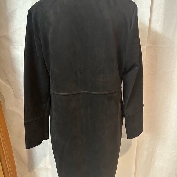 Premise Black Trench Coat for Women - Picture 4 of 10